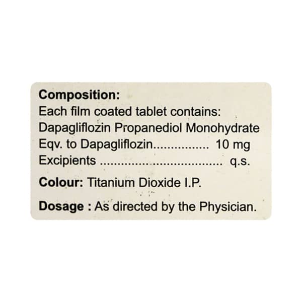 Daglipack 10mg Strip Of 10 Tablets