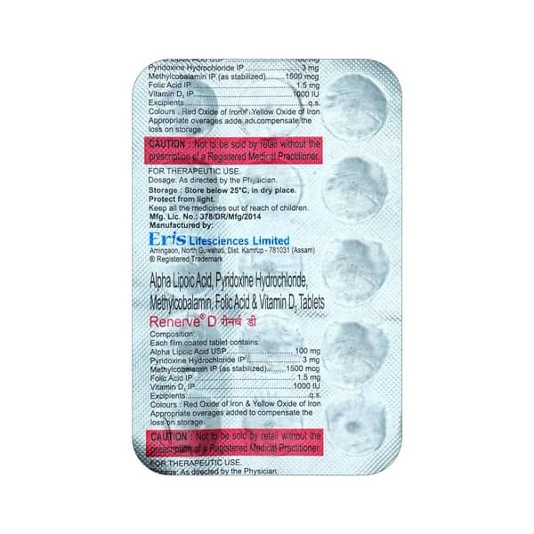 Renerve D Strip Of 15 Tablets