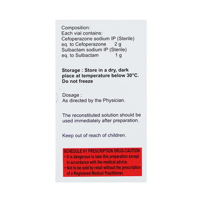 Sulbagreat 1.5gm Dry Vial Of 1 Powder For Injection