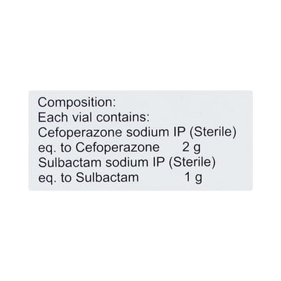 Sulbagreat 1.5gm Dry Vial Of 1 Powder For Injection