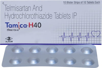 Tamica H 40mg Strip Of 15 Tablets