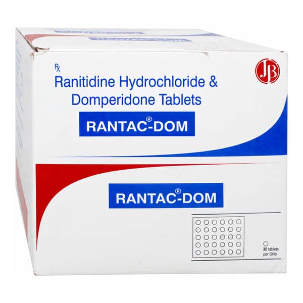 Rantac Dom Strip Of 30 Tablets
