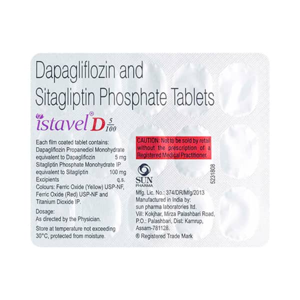 Istavel D 5/100mg Strip Of 15 Tablets