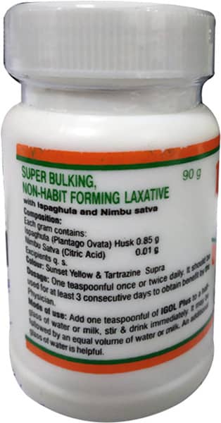 Igol Plus Delicious Orange Lemon Flavour Bottle Of 90gm Powder