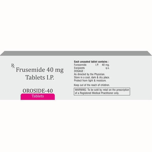Oroside 40Mg Strip Of 10 Tablets