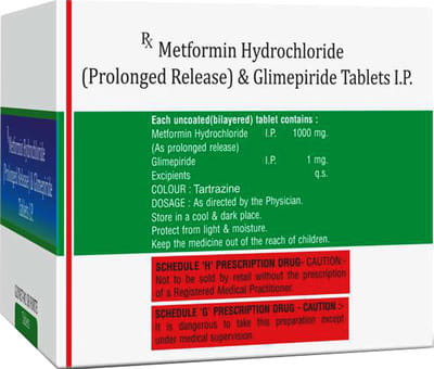 Glynet M 1mg Sr Forte Strip Of 10 Tablets