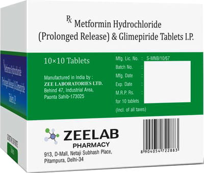 Glynet M 1mg Sr Forte Strip Of 10 Tablets