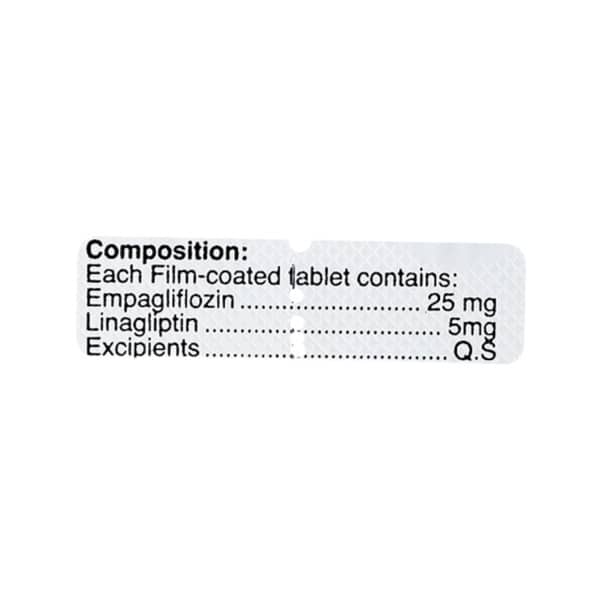 Tiptengio 25/5mg Strip Of 10 Tablets