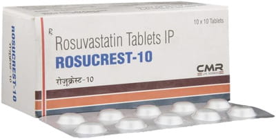 Rosucrest As 10mg Strip Of 10 Capsules