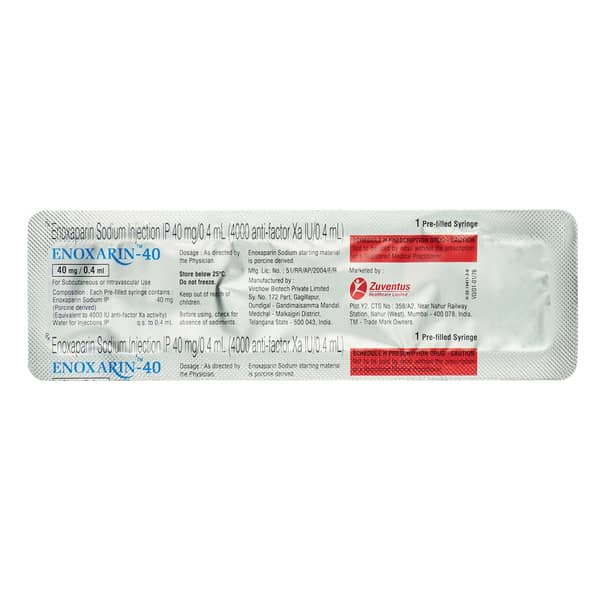 Enoxarin 40 Injection 1 Ml