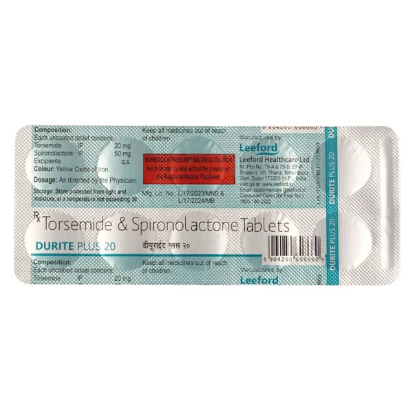 Durite Plus 20Mg Strip Of 10 Tablets