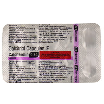 Calciterolin Capsule 10 No'S
