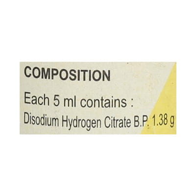 Alkacitron 1.38gm Bottle Of 100ml Syrup