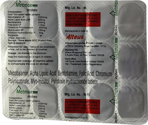 Metmax Strip Of 15 Tablets