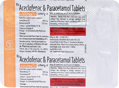 Aceclotrue P Strip Of 10 Tablets