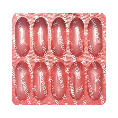 Aceclotrue P Strip Of 10 Tablets