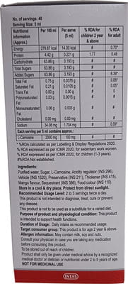 Cogvin Mango Flavour Bottle Of 200ml Syrup