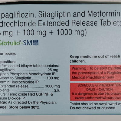 Gibtulio Sm 25/1000mg Strip Of 10 Tablets