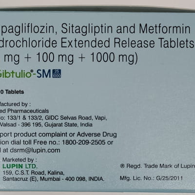 Gibtulio Sm 25/1000mg Strip Of 10 Tablets
