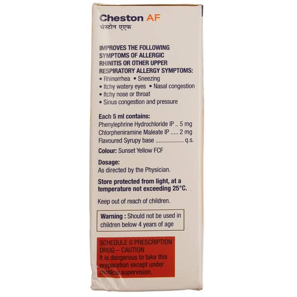 Cheston Af New Orange Flavour Bottle Of 60Ml Syrup