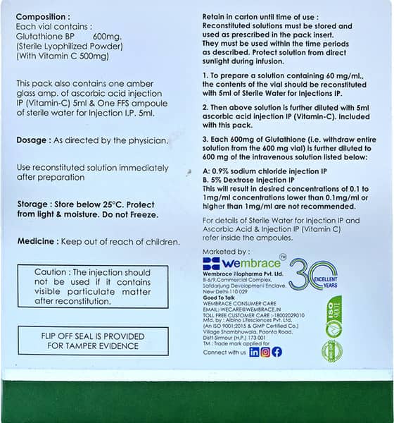 Wemuta C Box Of 1 Combipack Injection