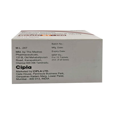 Metolar Xt 100mg Strip Of 15 Tablets