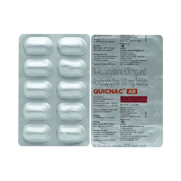 Quicnac Ab Strip Of 10 Tablets