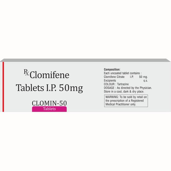 Clomin 50mg Strip Of 10 Tablets