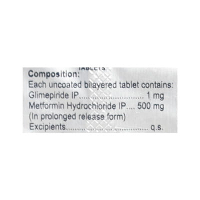 Glusens M 1mg Strip Of 15 Tablets