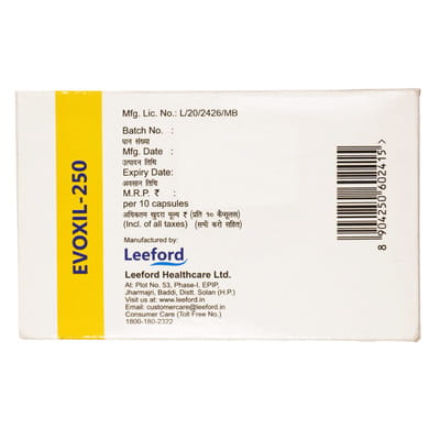 Evoxil 250mg Strip Of 10 Capsules