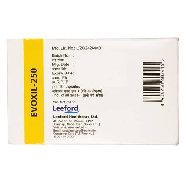 Evoxil 250Mg Strip Of 10 Capsules
