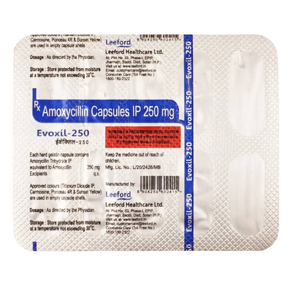 Evoxil 250Mg Strip Of 10 Capsules