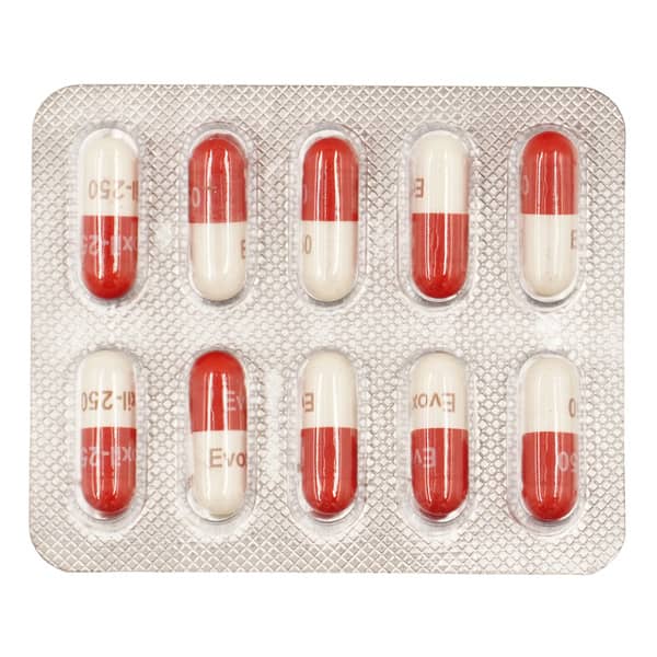 Evoxil 250Mg Strip Of 10 Capsules