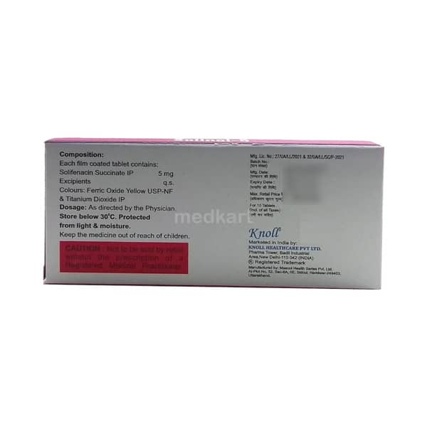 Solinol 5mg Strip Of 10 Tablets