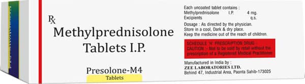 Presolone M 4Mg Strip Of 10 Tablets