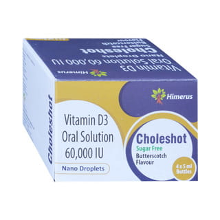 Choleshot Butterscotch Flavour Sugar Free Bottle Of 5Ml Solution
