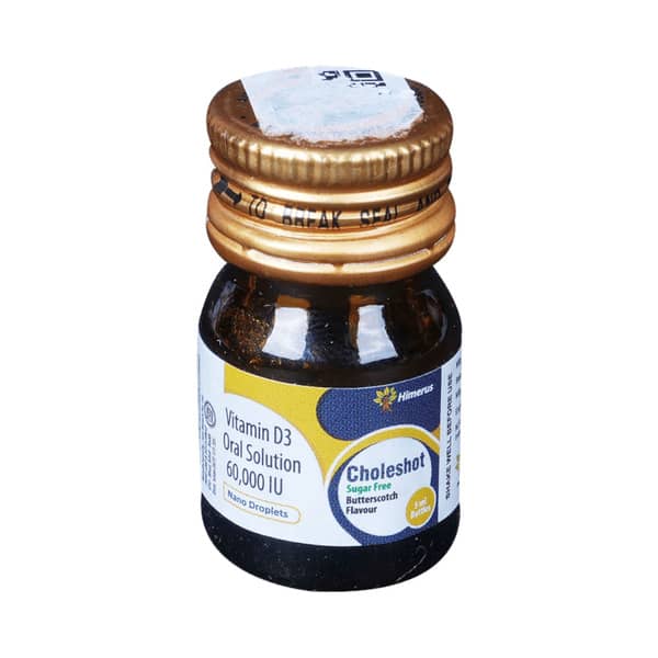 Choleshot Butterscotch Flavour Sugar Free Bottle Of 5Ml Solution