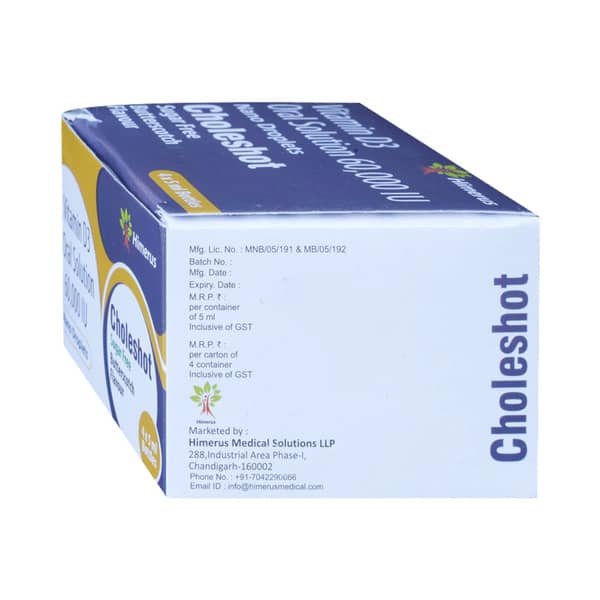 Choleshot Butterscotch Flavour Sugar Free Bottle Of 5Ml Solution