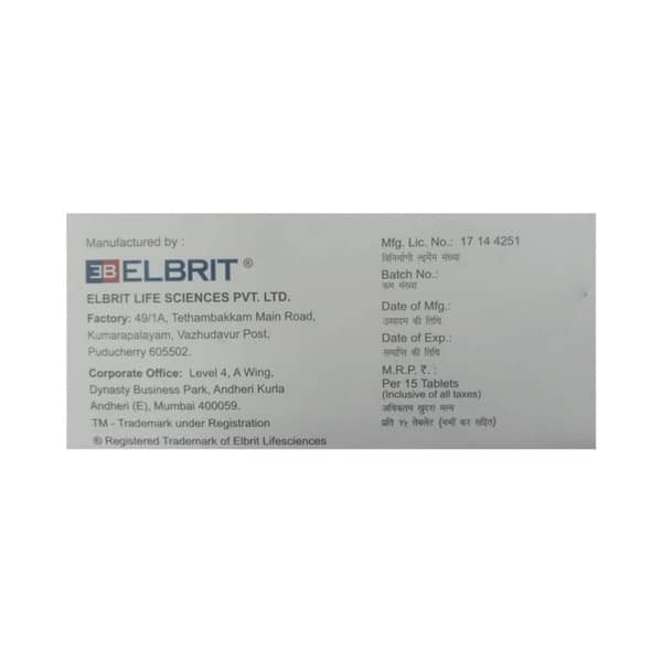 Telbrit 20mg Strip Of 15 Tablets