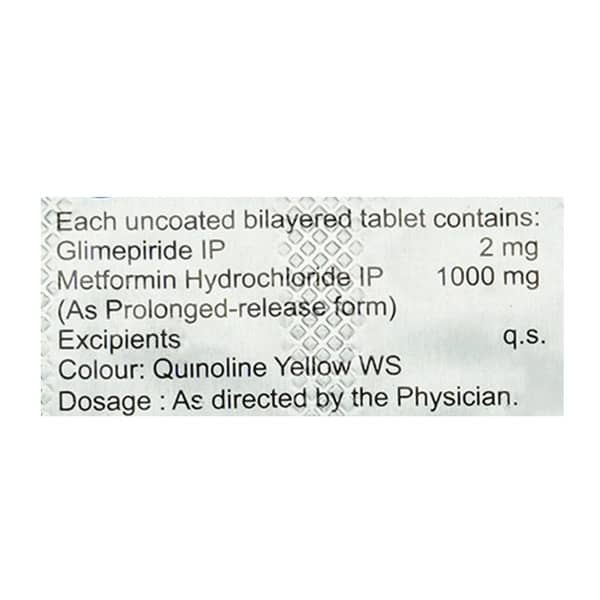 Auroglyde 2/1000Mg Strip Of 10 Tablets
