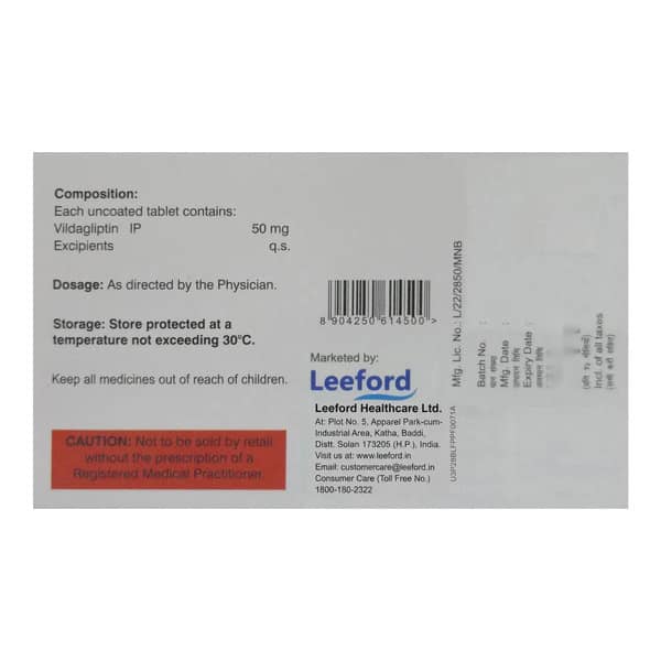 Vidadeb 50Mg Strip Of 15 Tablets