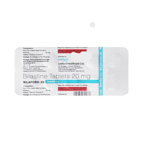 Bilaford 20mg Strip Of 10 Tablets