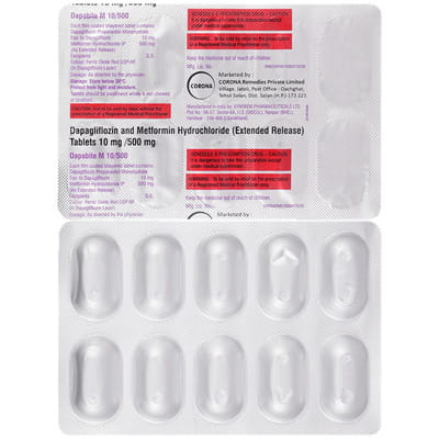 Dapabite M 10/500mg Strip Of 10 Tablets