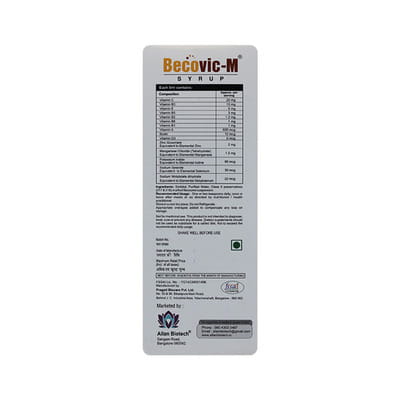 Becovic M Bottle Of 200ml Syrup