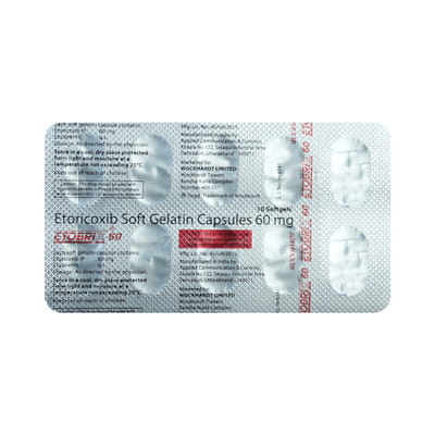 Etobrix 60mg Strip Of 10 Softgel Capsules