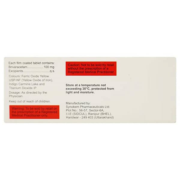 Brivasure 100mg Strip Of 10 Tablets