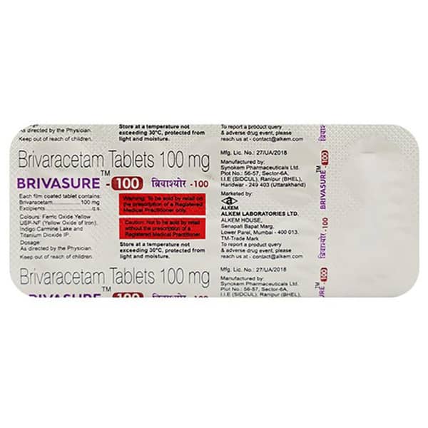 Brivasure 100mg Strip Of 10 Tablets