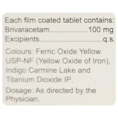 Brivasure 100mg Strip Of 10 Tablets