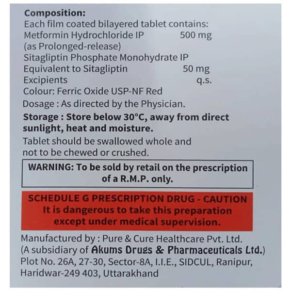 Sitahenz M 500mg Strip Of 10 Tablets