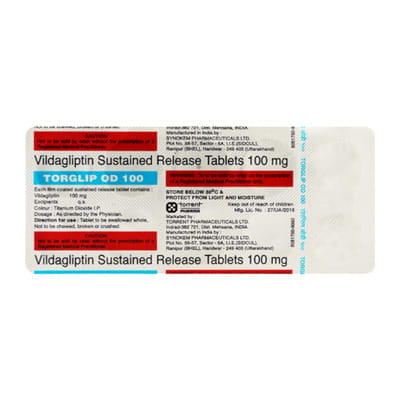 Torglip Od 100mg Strip Of 10 Tablets